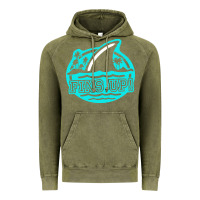 Vintage Olive fins up ocean Vintage Hoodie - linhVisuals