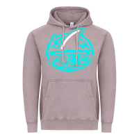 Vintage Zinc fins up ocean Vintage Hoodie - linhVisuals