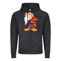 Vintage Black grumpy dopey dwarf Vintage Hoodie - linhVisuals