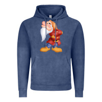 Vintage Denim grumpy dopey dwarf Vintage Hoodie - linhVisuals