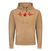Vintage Camel heartbeat electric guitar Vintage Hoodie - linhVisuals