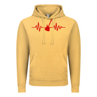 Heartbeat Electric Guitar Vintage Hoodie | Teevron