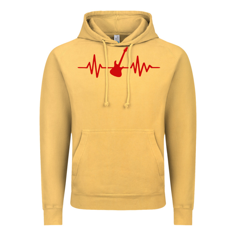 Heartbeat Electric Guitar Vintage Hoodie by linhVisuals | Teevron