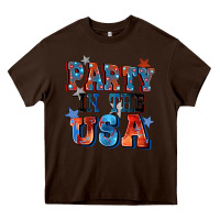 Chocolate Brown Party in the usa 4th of july Heavy Core Tee - CowGirlArtShop
