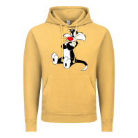 Vintage Mustard sylvester cat Vintage Hoodie - linhVisuals