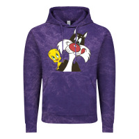 Cloud Purple tweety and sylvester Vintage Hoodie - linhVisuals