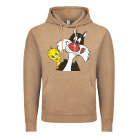 Vintage Coffee tweety and sylvester Vintage Hoodie - linhVisuals