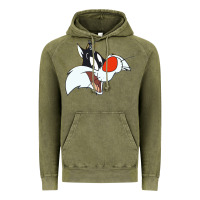 Vintage Olive sylvester  face Vintage Hoodie - linhVisuals