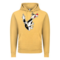 Vintage Mustard sylvester cat Vintage Hoodie - linhVisuals