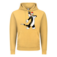 Vintage Mustard sylvester cat Vintage Hoodie - linhVisuals