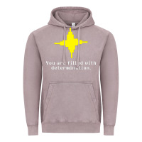 Vintage Zinc undertale   determination point Vintage Hoodie - linhVisuals