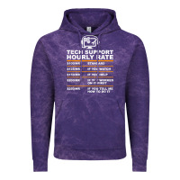 Cloud Purple tech support hourly rate t shirt Vintage Hoodie - linhVisuals