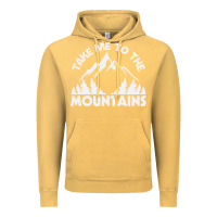 Vintage Mustard take me to the mountains nature lover Vintage Hoodie - linhVisuals