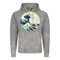 Cloud Rock great wave Vintage Hoodie - linhVisuals