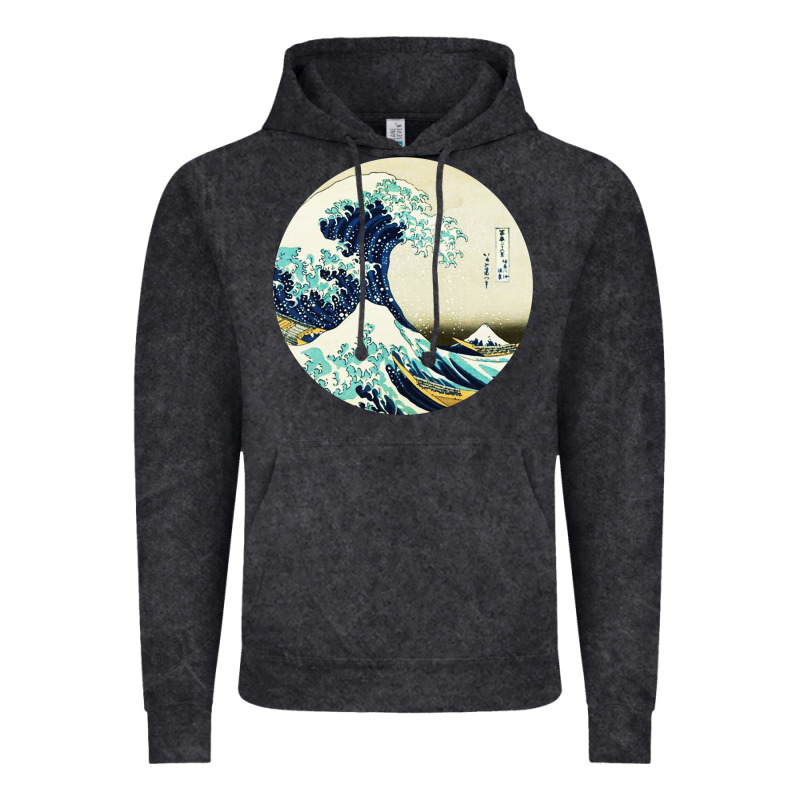 Great Wave Vintage Hoodie by linhVisuals | Teevron