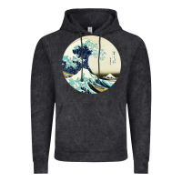 Vintage Black great wave Vintage Hoodie - linhVisuals