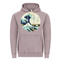 Vintage Zinc great wave Vintage Hoodie - linhVisuals