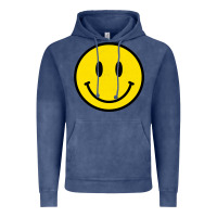 Vintage Denim vintage retro happy smiley face 80's 90's aesthetic sweatshirt Vintage Hoodie - linhVisuals