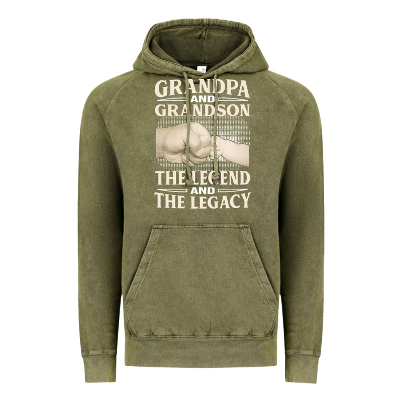 Grandpa And Grandson The Legend T  Shirtgrandpa And Grandson The Legen Vintage Hoodie by linhVisuals | Teevron