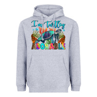 Heather Grey i'm turtley adorable Heavyweight Hoodie - RanaPortraitStore
