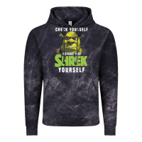 Cloud Black sh.rek check yourself before you sh.rek yourself t shirt Vintage Hoodie - linhVisuals