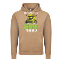 Vintage Coffee sh.rek check yourself before you sh.rek yourself t shirt Vintage Hoodie - linhVisuals