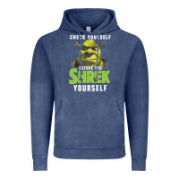 Vintage Denim sh.rek check yourself before you sh.rek yourself t shirt Vintage Hoodie - linhVisuals