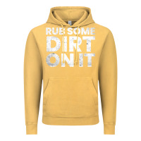Vintage Mustard vintage funny shirts for men, rub some dirt on it long sleeve t shirt Vintage Hoodie - linhVisuals