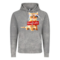 Cloud Rock hug life kitty cat Vintage Hoodie - linhVisuals
