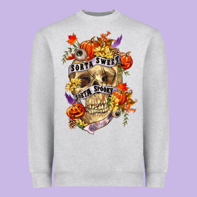 Sorta Sweet Sorta Spooky Heavyweight Sweatshirt Designed By Ranaportraitstore
