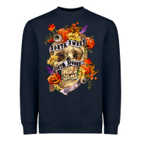 Navy Sorta sweet sorta spooky Heavyweight Sweatshirt - RanaPortraitStore