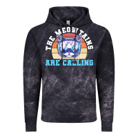 Cloud Black skiing t  shirt ski goggles cat the meowtains are calling skier winter Vintage Hoodie - linhVisuals