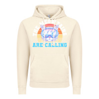 Vintage Artic skiing t  shirt ski goggles cat the meowtains are calling skier winter Vintage Hoodie - linhVisuals