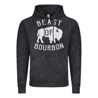 Vintage Black beast of bourbon drinking whiskey design bison buffalo party t shirt Vintage Hoodie - linhVisuals