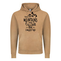 Vintage Camel the mountains are calling and i must go   black Vintage Hoodie - linhVisuals