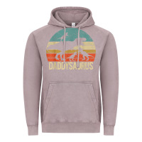 Vintage Zinc daddy dinosaur daddysaurus 3 three kids xmas christmas gift t shirt Vintage Hoodie - linhVisuals