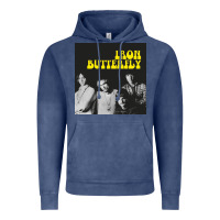 Vintage Denim iron butterfly Vintage Hoodie - linhVisuals