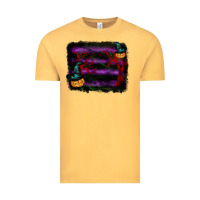 Vintage Mustard halloween witch hat backround Vintage Tee - RanaPortraitStore