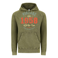 Vintage Olive Vintage Since 1958 - 64th Birthday Retro Classic Vintage Hoodie - linhVisuals
