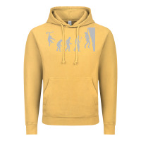 Vintage Mustard funny rock climbing evolution Vintage Hoodie - linhVisuals