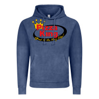 Vintage Denim Pizza King Cowboy Vintage Hoodie - linhVisuals