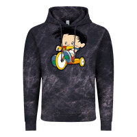 Cloud Black bobby on his bike   bobbys world Vintage Hoodie - linhVisuals