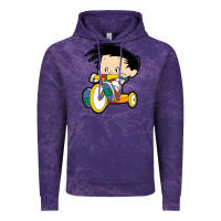 Cloud Purple bobby on his bike   bobbys world Vintage Hoodie - linhVisuals
