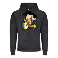 Vintage Black bobby on his bike   bobbys world Vintage Hoodie - linhVisuals