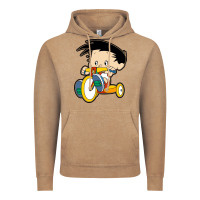 Vintage Coffee bobby on his bike   bobbys world Vintage Hoodie - linhVisuals