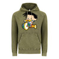 Vintage Olive bobby on his bike   bobbys world Vintage Hoodie - linhVisuals