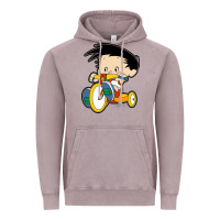 Vintage Zinc bobby on his bike   bobbys world Vintage Hoodie - linhVisuals