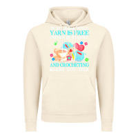 Vintage Artic yarn t  shirt in my dream world yarn is free, coffee is healthy and cr Vintage Hoodie - linhVisuals