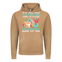 Vintage Camel yarn t  shirt in my dream world yarn is free, coffee is healthy and cr Vintage Hoodie - linhVisuals