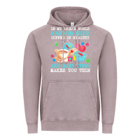 Vintage Zinc yarn t  shirt in my dream world yarn is free, coffee is healthy and cr Vintage Hoodie - linhVisuals